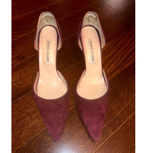 Manolo Blahnik Shoes - Manalo Blahnik Suede D’orsay Pumps